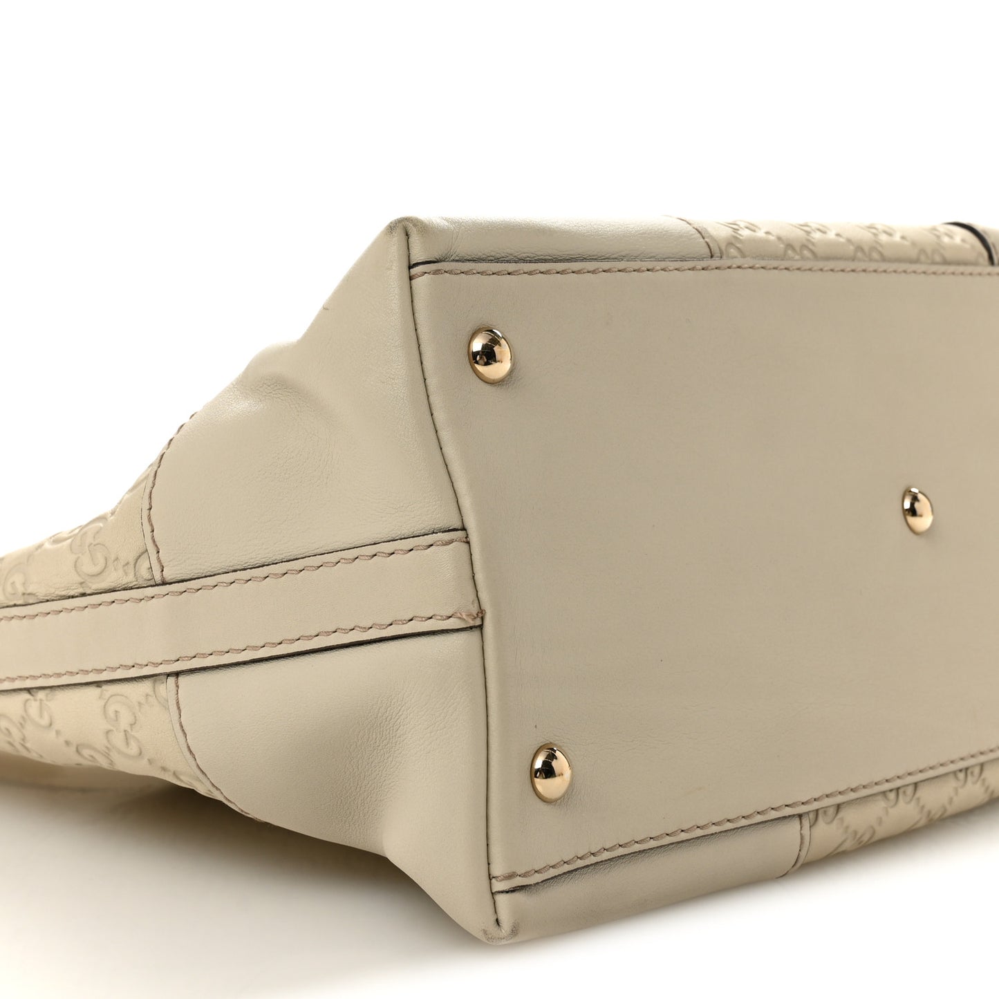 Guccissima Medium Lovely Heart Hobo Off White