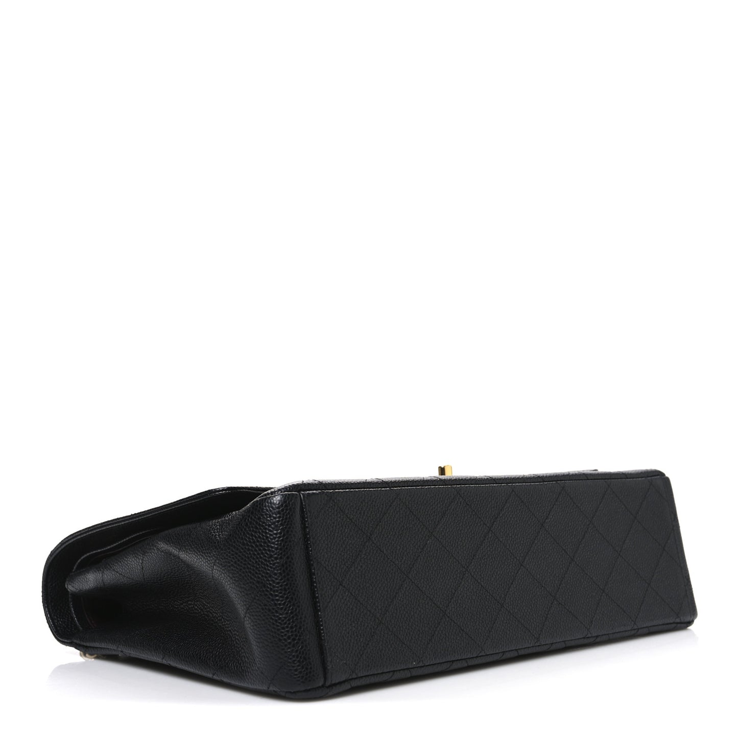 Caviar Quilted Maxi Double Flap Black