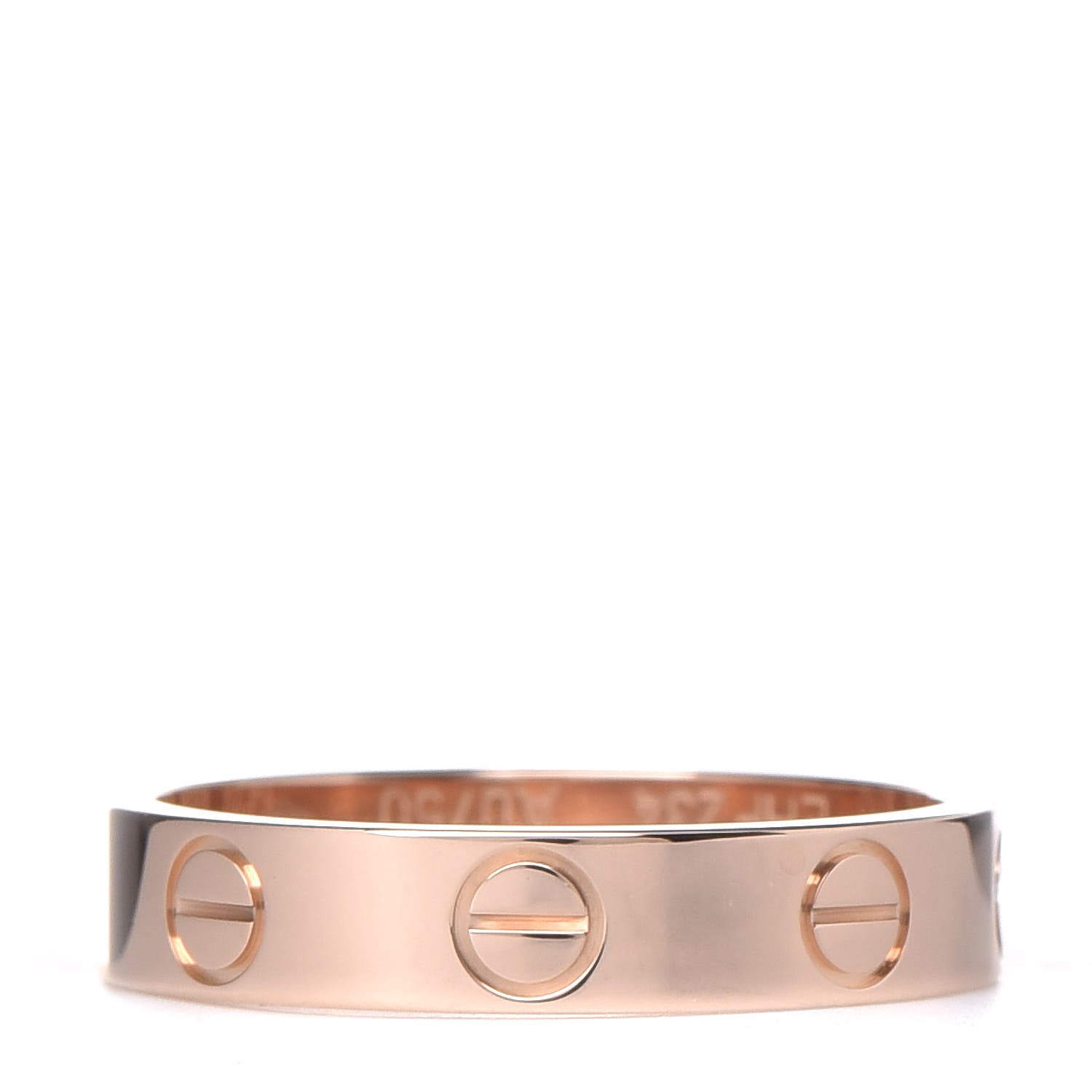 Cartier 18K Pink Gold 3.5mm LOVE Wedding Band Ring 49 4.75 1 of 5
