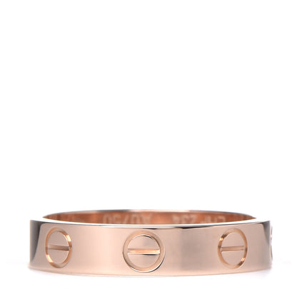 Cartier 18K Pink Gold 3.5mm LOVE Wedding Band Ring 49 4.75 1 of 5