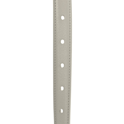 Saint Laurent Smooth Calfskin Monogram Square Buckle Belt 80 32 Blanc Vintage 6 of 6