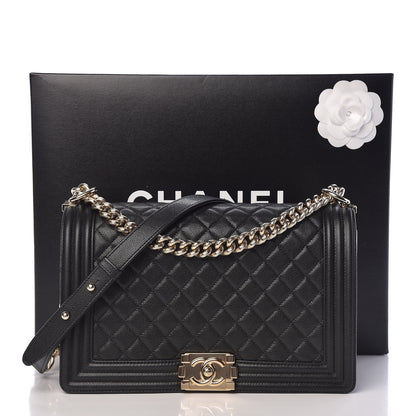 Chanel Caviar Quilted New Medium Boy Flap Black 11 of 11