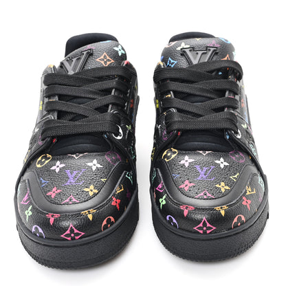 Louis Vuitton LV X TM Calfskin Monogram Multicolor LV Trainer Sneakers 36 Black 3 of 9