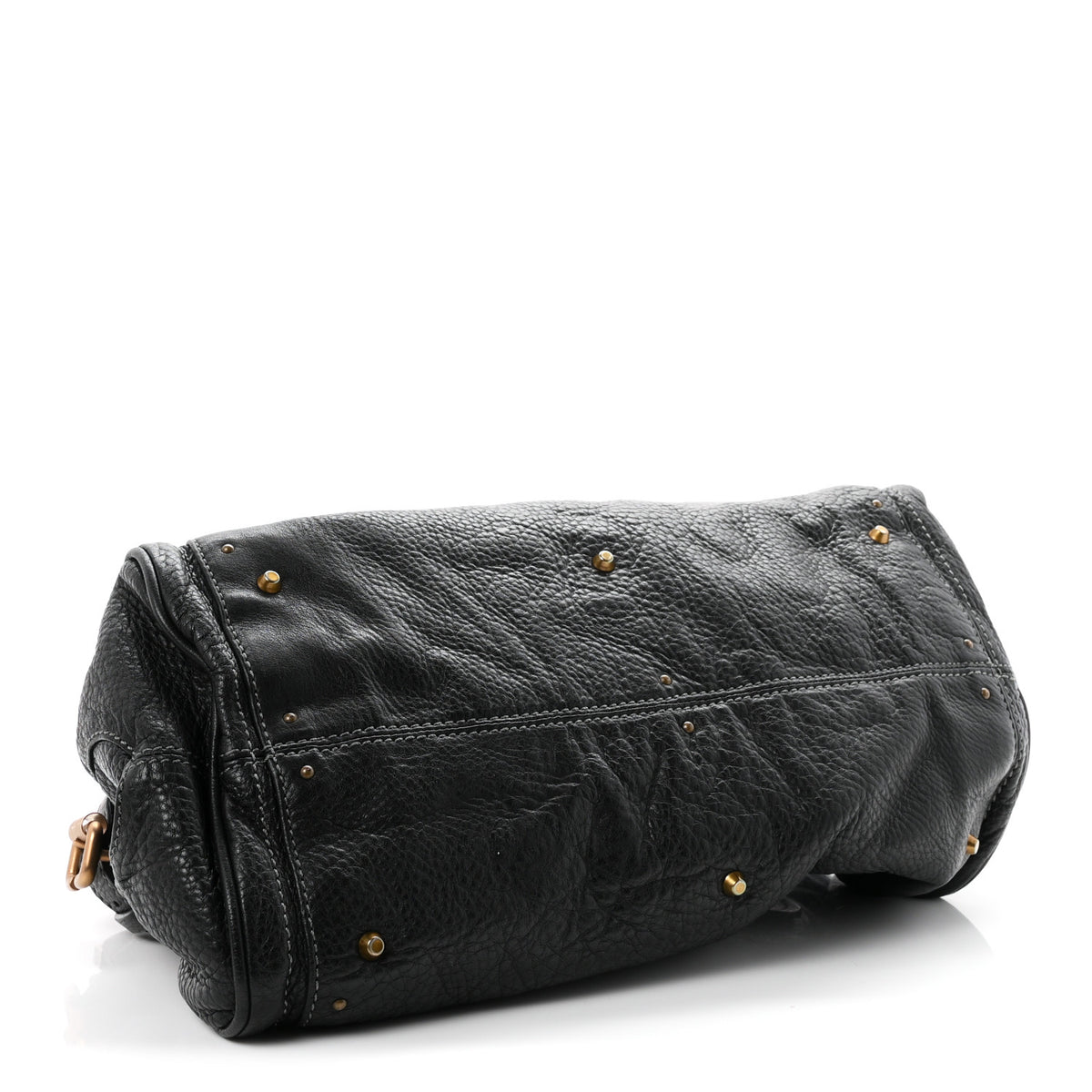 Calfskin Medium Paddington Satchel Black