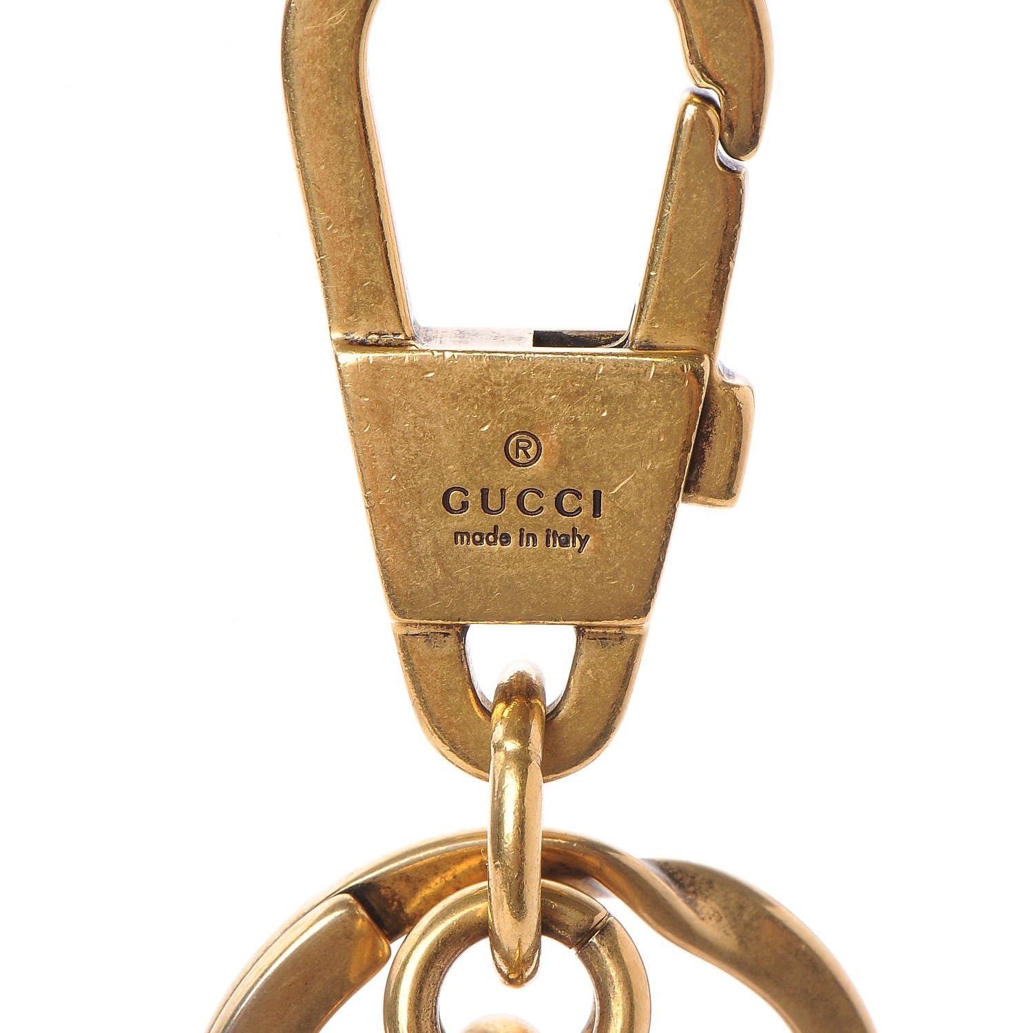 Gucci Brass GG Supreme Planet Key Chain Multicolor 4 of 4