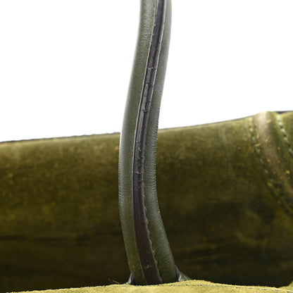 Celine Suede Small Phantom Luggage Green 15 of 16