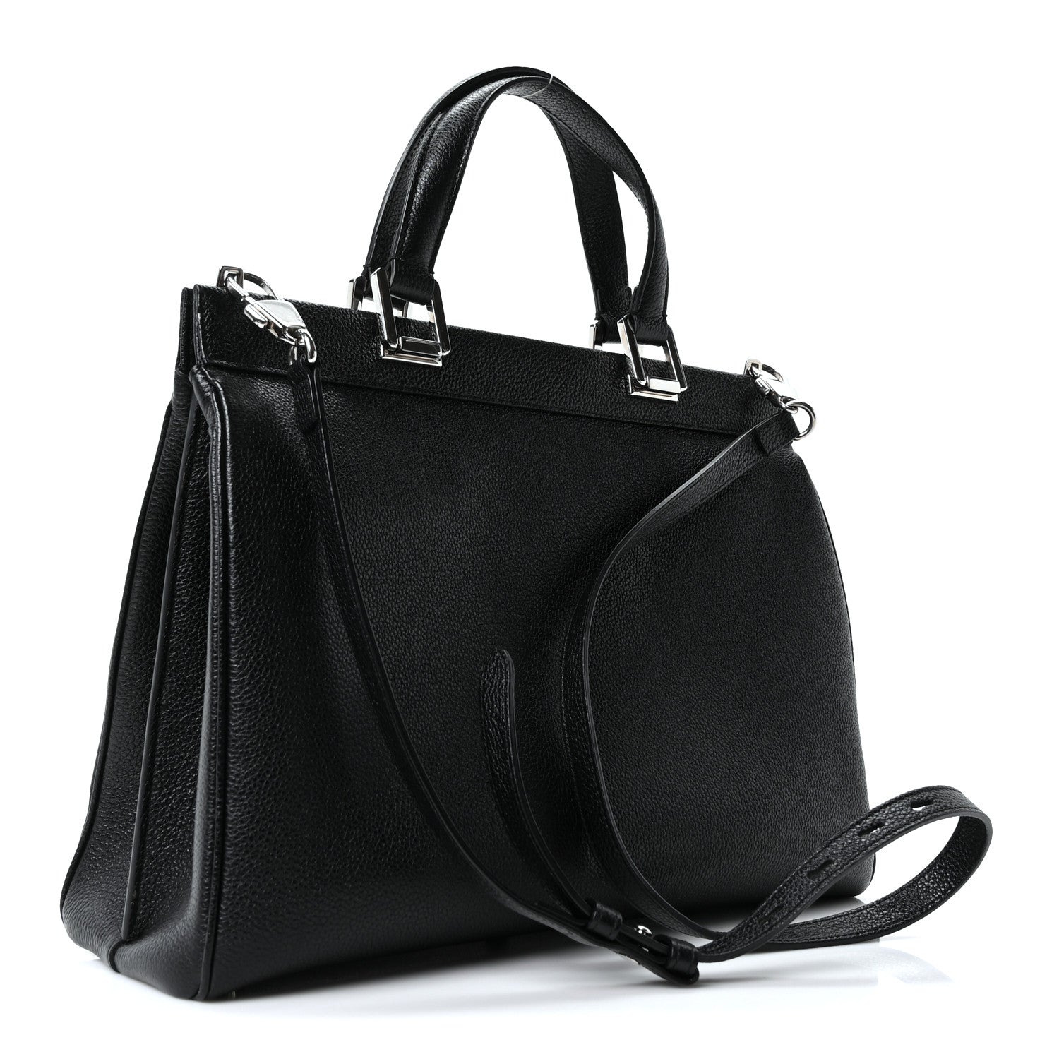 Gucci Smooth Calfskin Medium Zumi Top Handle Bag Black 3 of 10