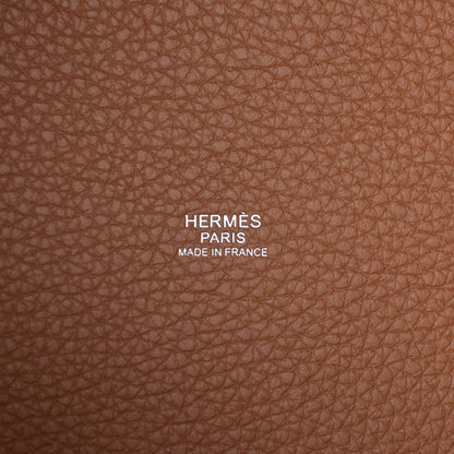 Hermes Taurillon Clemence Picotin Lock 22 MM Gold 6 of 11