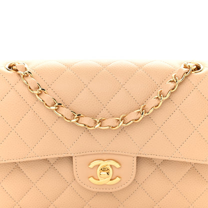 Chanel Caviar Quilted Small Double Flap Beige 8 of 12