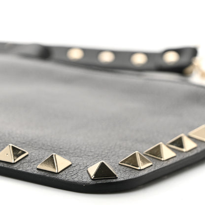 Valentino Garavani Vitello Rockstud Pouch On Chain Black 10 of 11