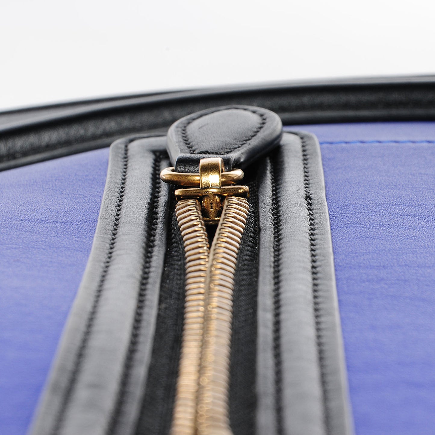 Smooth Calfskin Mini Tri-Color Luggage Indigo