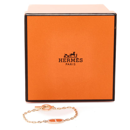 Hermes 18K Rose Gold Diamond Chaine d'Ancre Verso Bracelet SH 5 of 5