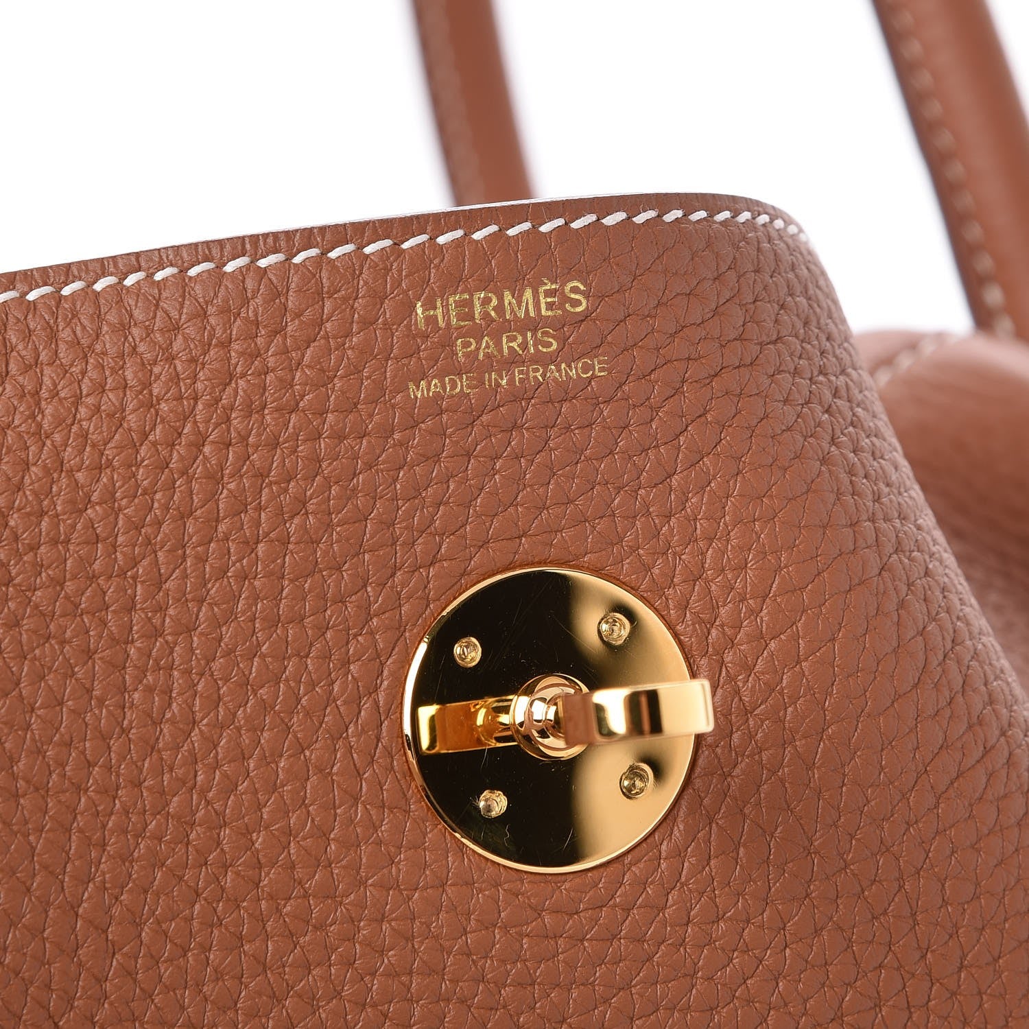 Hermes Togo Lindy 30 Gold Rouge Tomate 6 of 8