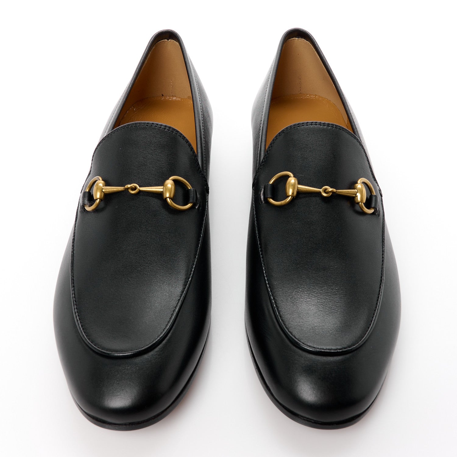 Gucci Calfskin Womens Jordaan Loafers 39 Black 2 of 9