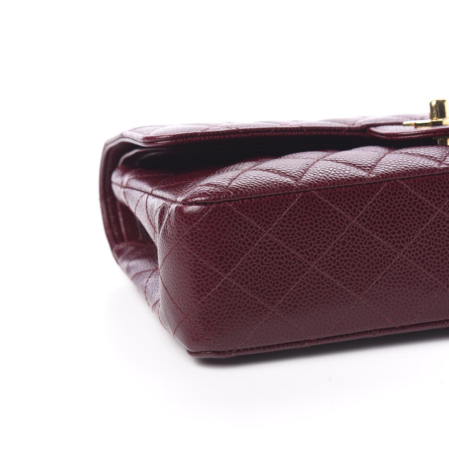 Chanel Caviar Quilted Medium Double Flap Bordeaux 8 of 11