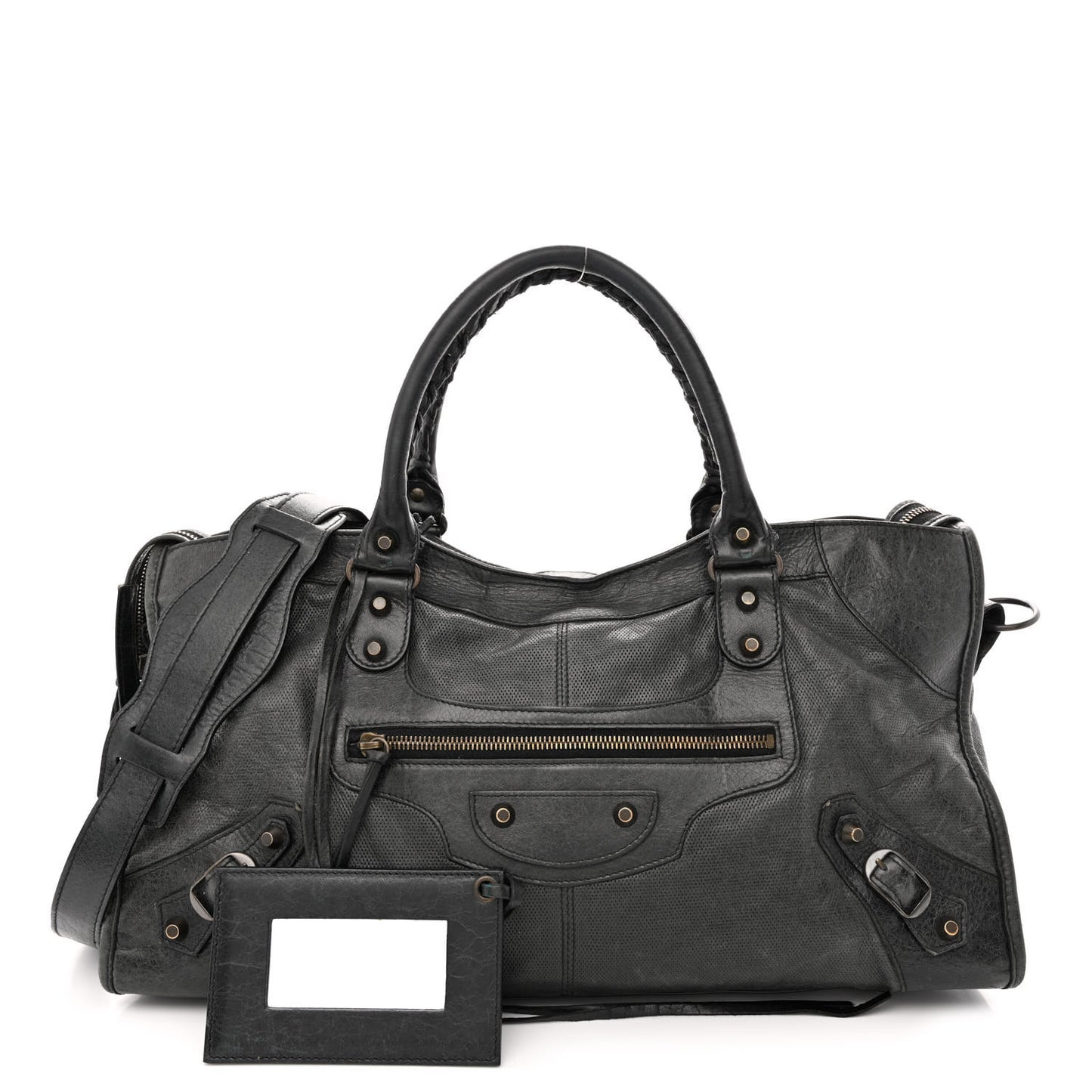 Agneau Perforated Classic Hardware City Black