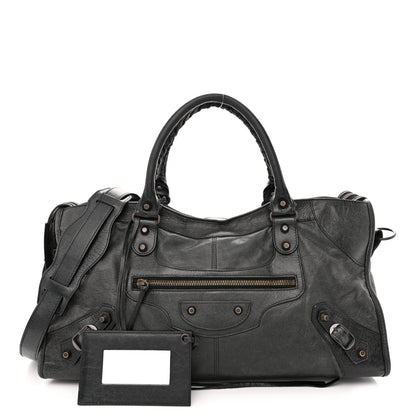 Balenciaga Agneau Perforated Classic Hardware City Black 1 of 23