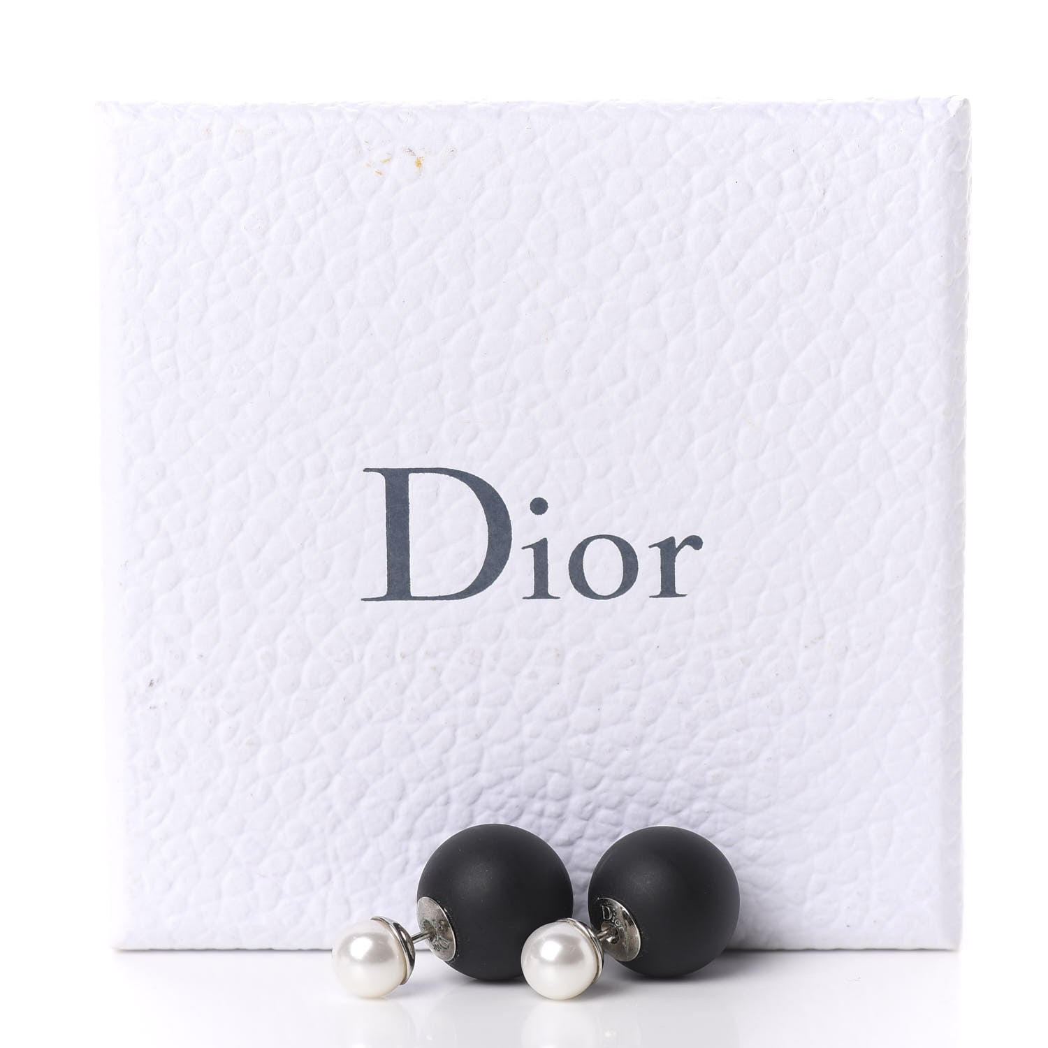 Christian Dior Mise En Dior Tribal Earrings Matte Black Pearl 5 of 5