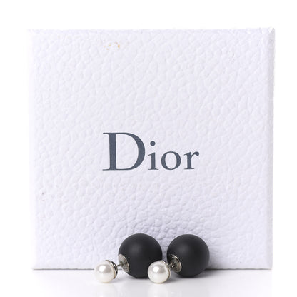 Christian Dior Mise En Dior Tribal Earrings Matte Black Pearl 5 of 5