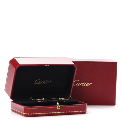 Cartier 18K Yellow Gold Diamond Juste Un Clou Hoop Earrings 6 of 6