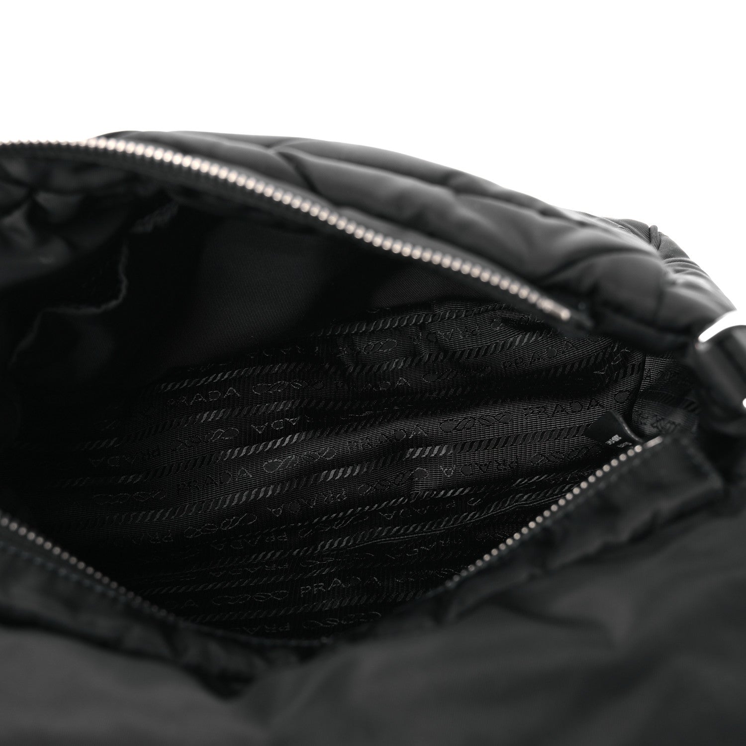 Prada Re-Nylon Quilted Padded Flap Shoulder Bag Black 5 of 10