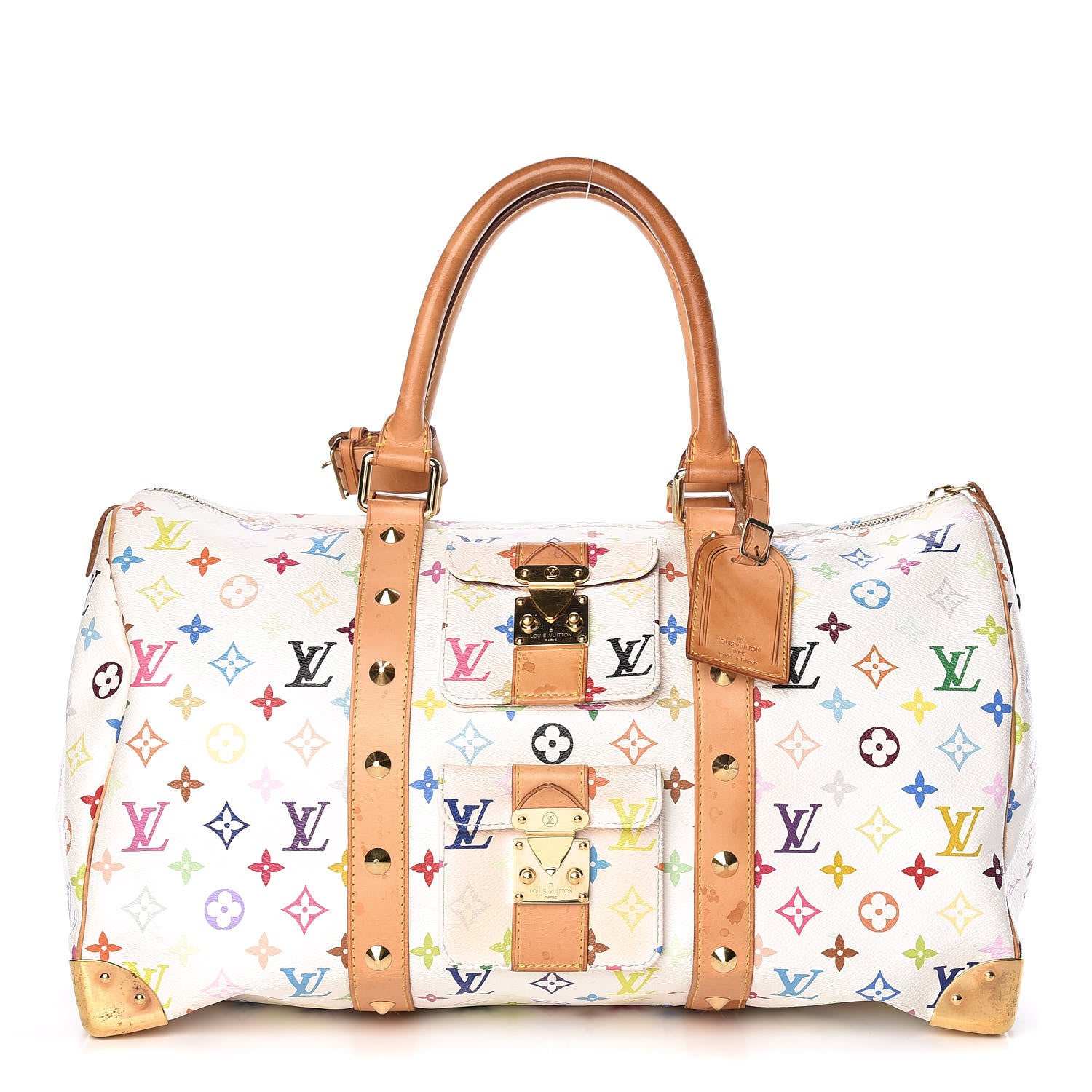 Louis Vuitton Monogram Multicolor Keepall 45 White 1 of 24