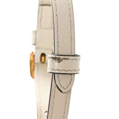 Gucci GG Supreme Monogram Azalea Calfskin Mini Horsebit 1955 Crossbody Bag Beige Ebony Mystic White 13 of 13