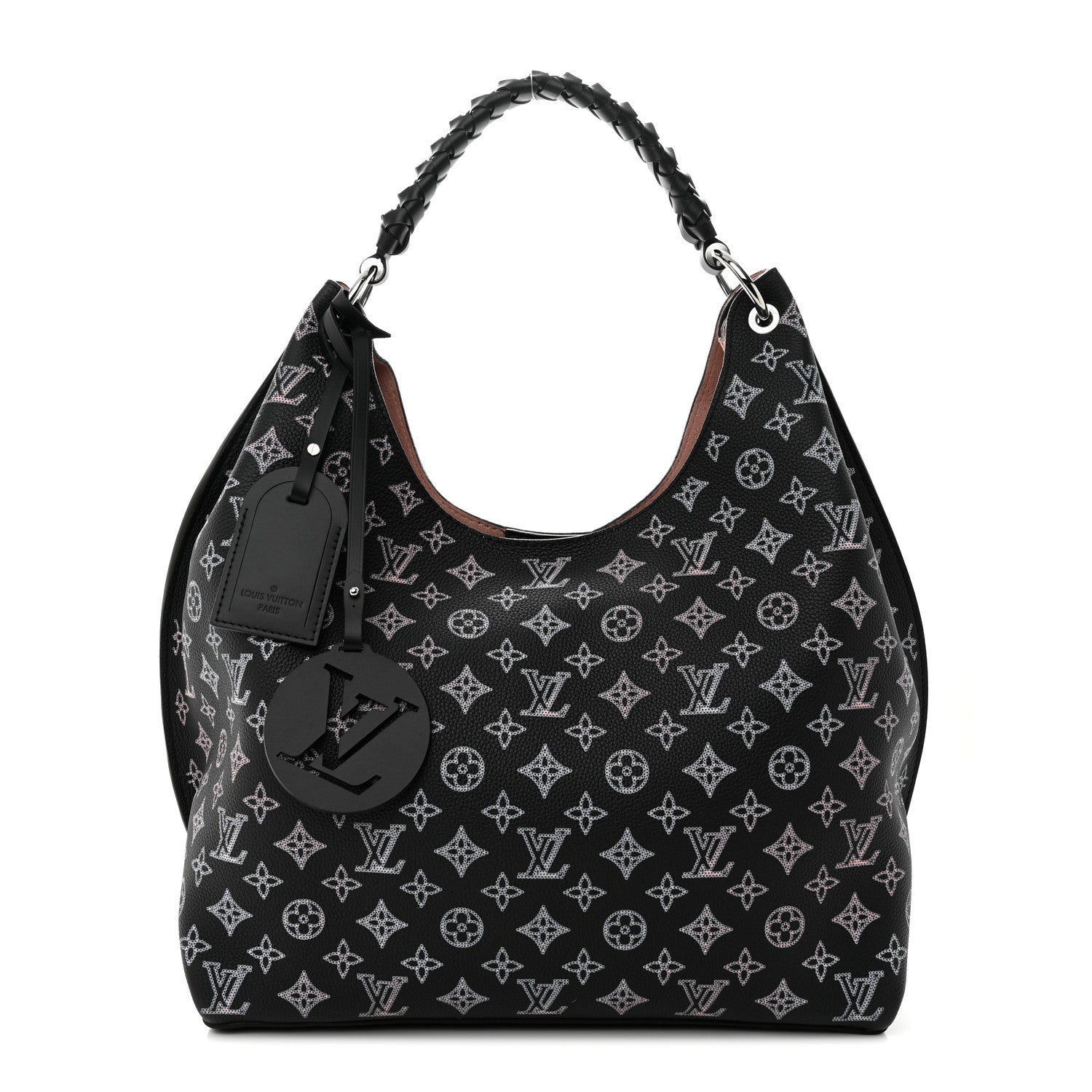 Louis Vuitton Mahina Carmel Hobo PM Black 1 of 9