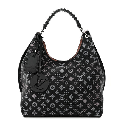 Louis Vuitton Mahina Carmel Hobo PM Black 1 of 9
