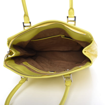 MCM Visetos Embroidered Flower Hummingbird Tote Yellow 5 of 20