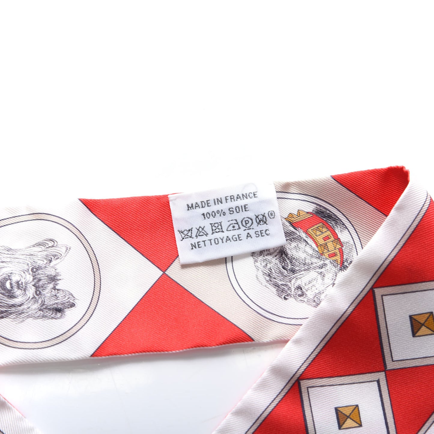 Silk Colliers Et Chiens Twilly Rouge White Mastic