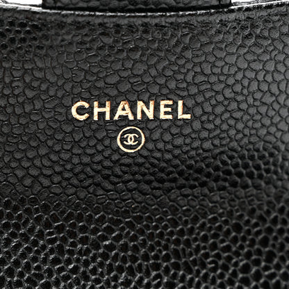 Chanel Caviar Quilted Flap Card Holder Black 7 of 9
