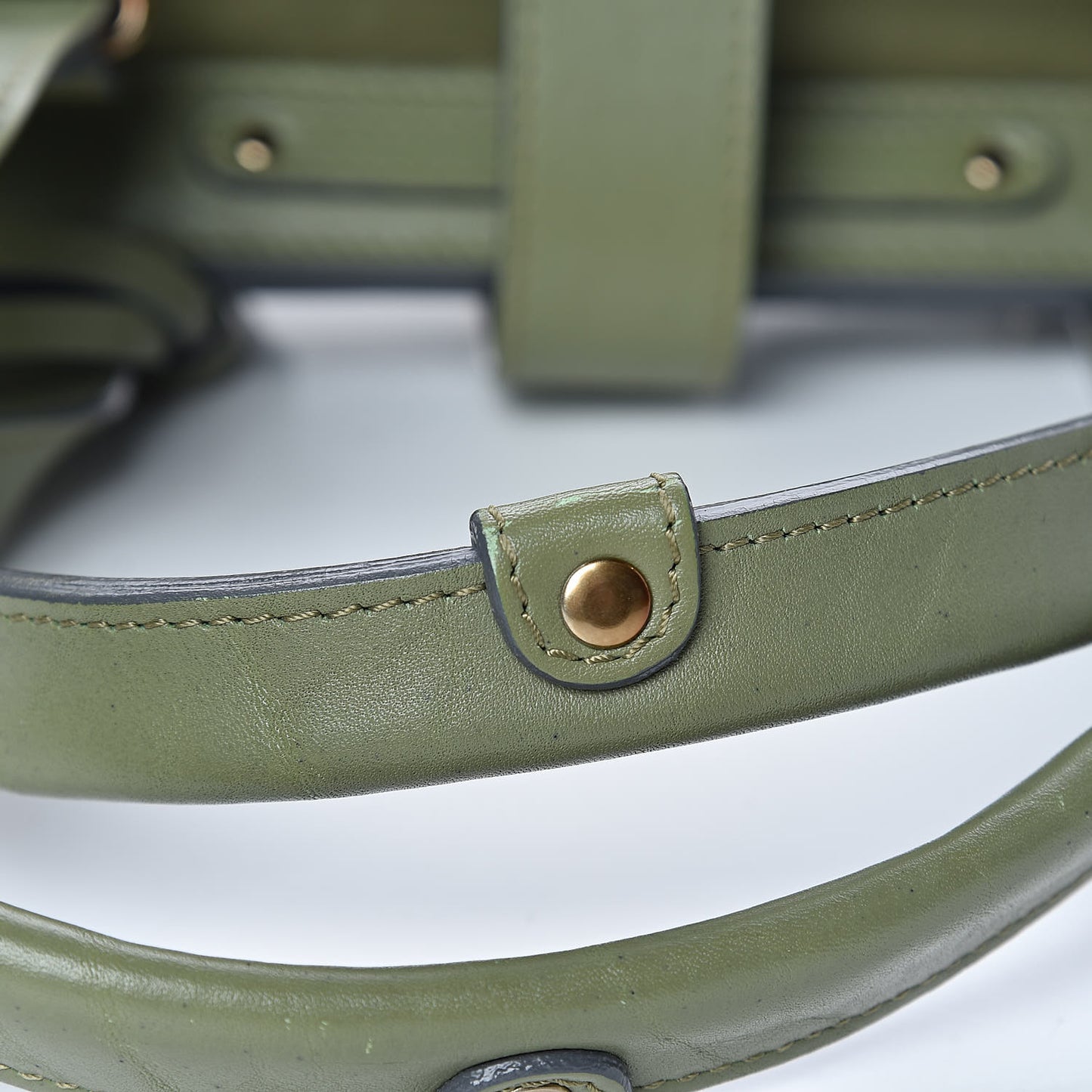 Calfskin Paddington Satchel Green