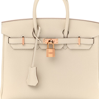 Hermes Togo Birkin 25 Craie 8 of 11