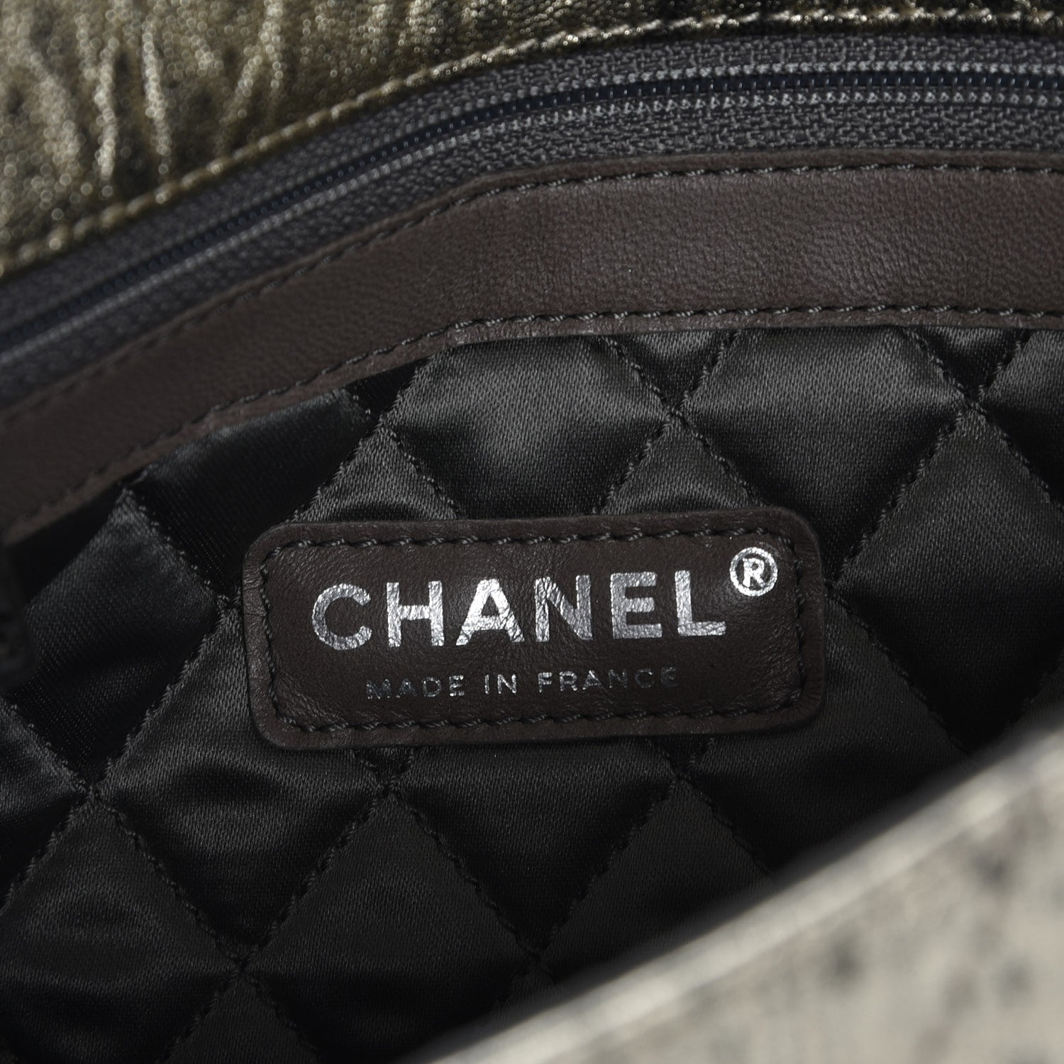 Chanel Distressed Metallic Lambskin Quilted Le Marais Ligne Flap Gold 6 of 7