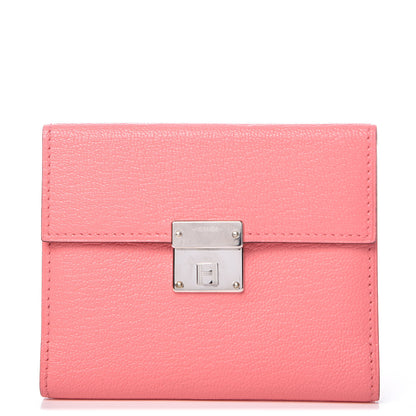 Hermes Chevre Mysore Mini Clic Card Holder Rose Ete 1 of 8