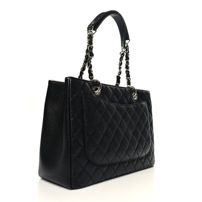 Chanel Caviar Quilted Grand Shopping Tote GST Black 3 of 11
