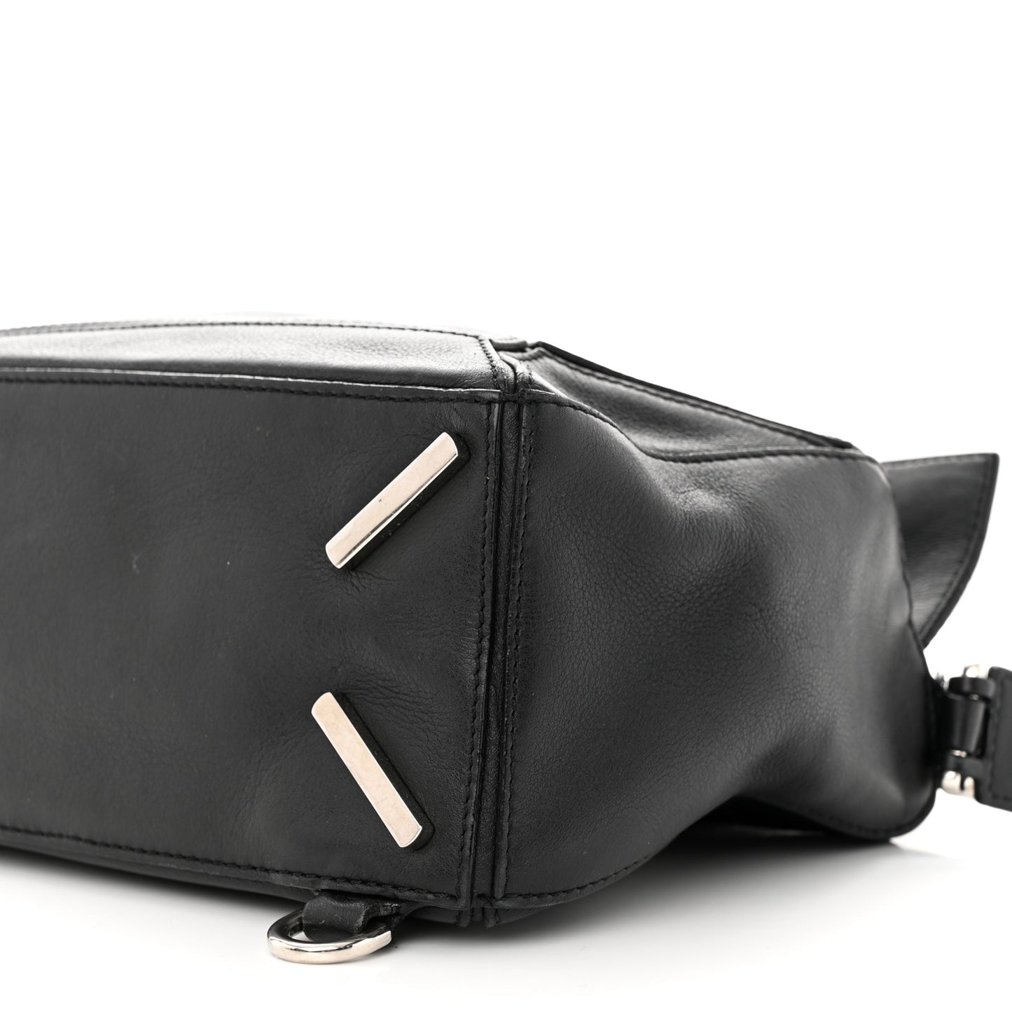 Calfskin Small Puzzle Bag Black