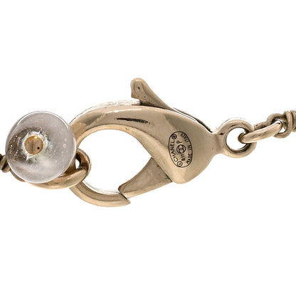 Chanel Pearl Beaded CC Long Necklace Gold 5 of 6