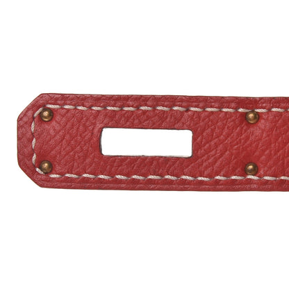 Hermes Epsom Candy Birkin 35 Rouge Casaque Bleu Thalassa 12 of 35