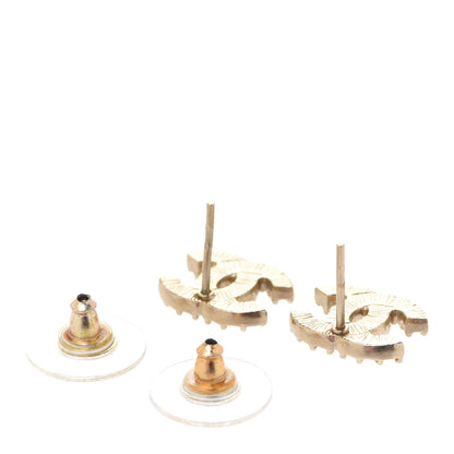 Chanel Crystal CC Earrings Gold 3 of 4