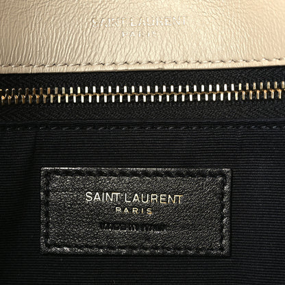 Saint Laurent Suede Monogram Medium Niki Chain Satchel Light Beige 6 of 10