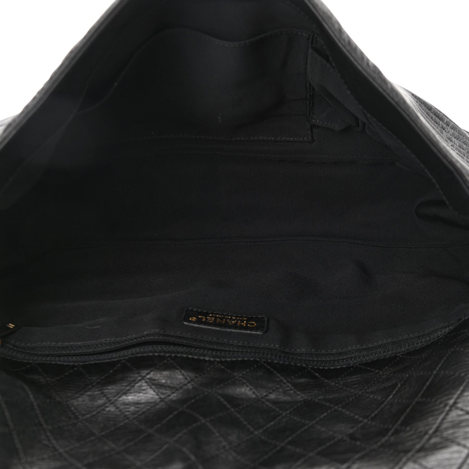 Chanel Lambskin Pleated Flap Shoulder Bag Black 4 of 9