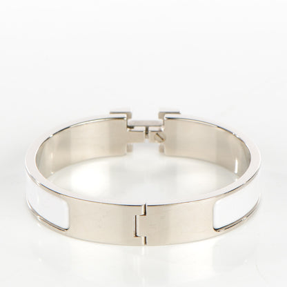 Hermes Enamel Narrow Clic Clac H Bracelet PM White 3 of 6