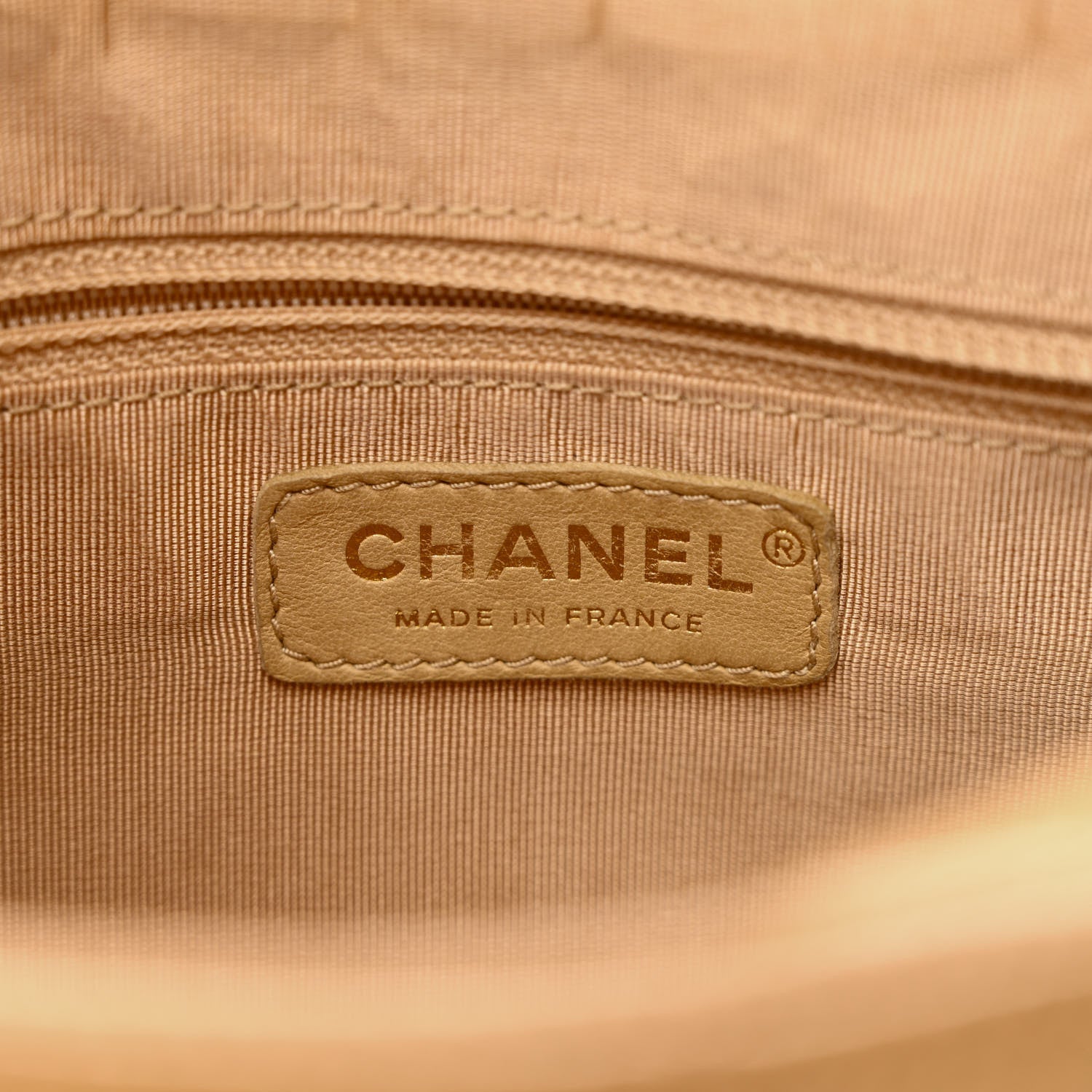 Chanel Caviar Quilted Timeless CC Shoulder Bag Beige 6 of 15