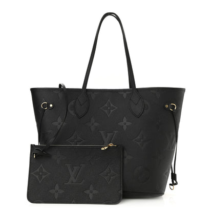 Louis Vuitton Empreinte Monogram Giant Neverfull MM Black 1 of 11
