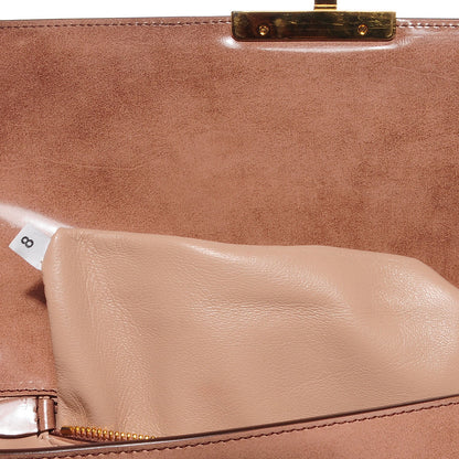Prada Spazzolato Pushlock Clutch 7 of 9