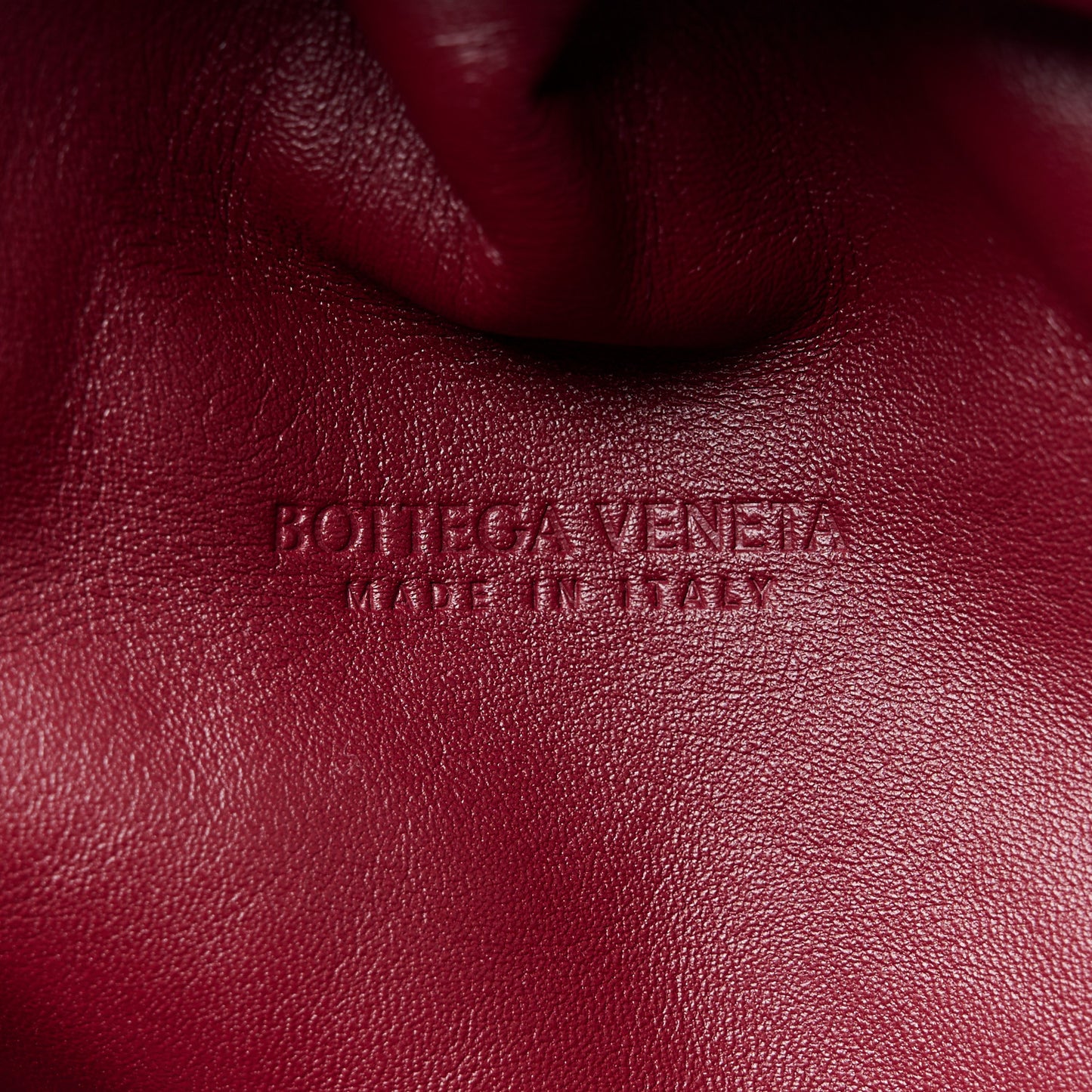 Nappa Maxi Intrecciato The Pouch Oversized Clutch Bordeaux