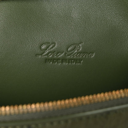 Loro Piana Ostrich L19 Extra Pocket Pouch Dark Lichen Green 6 of 8