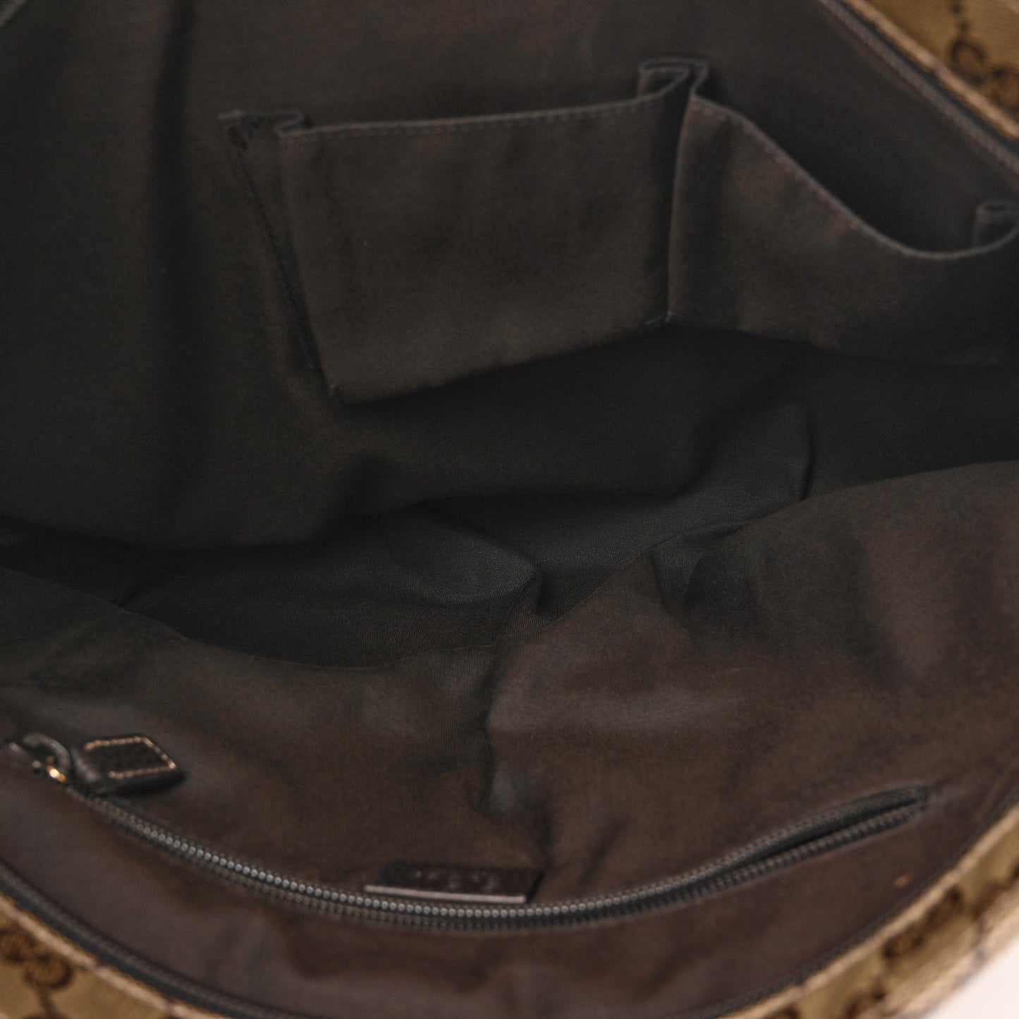 Crystal Monogram Large Flat Messenger Bag Dark Brown